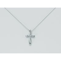 C0035 COLLANA ORO BIANCO E DIAMANTI